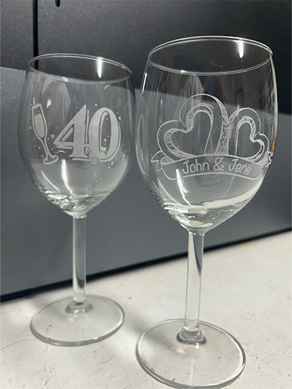 Verres à Vin Engravés