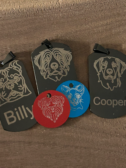 Médailles Pour Chiens 2 Côtés